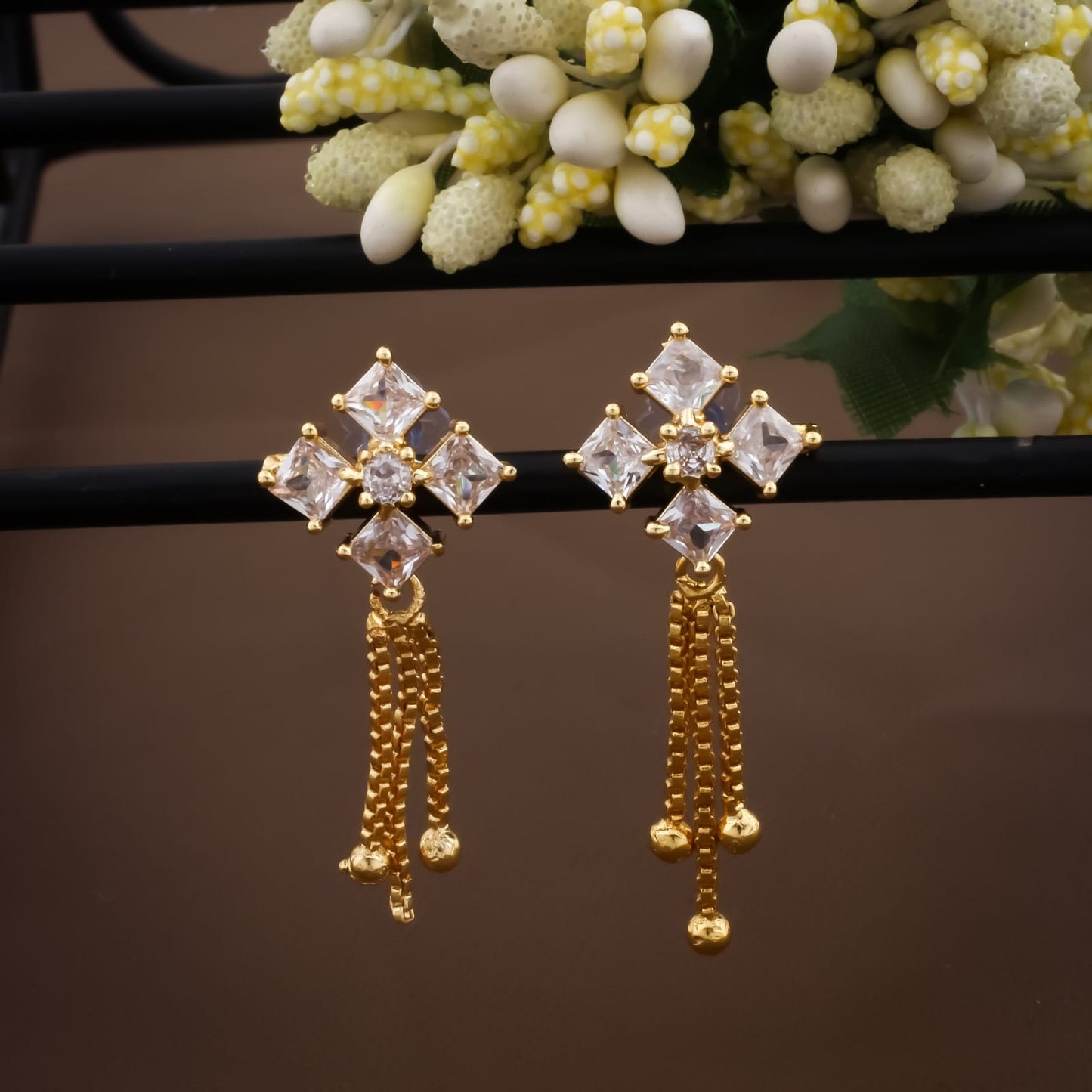 High Gold Polish Fancy Style Antique Earrings
