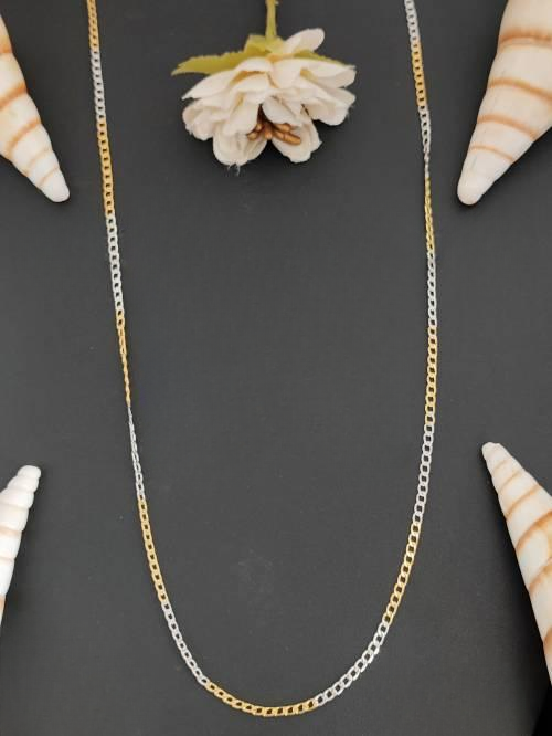 Antique Jewellery Two Tone Polish Fancy Style Chain