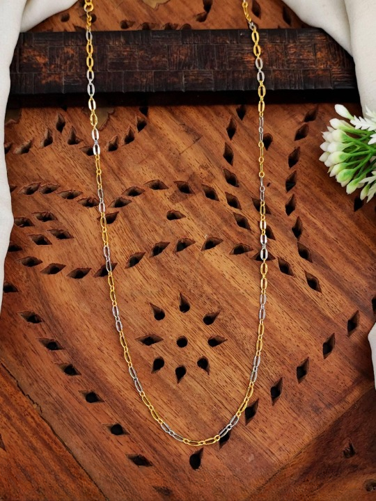 Antique Two Tone Polish Fancy Style Chain