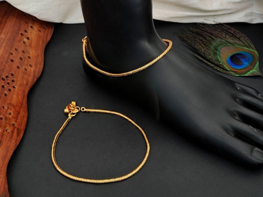 Antique Jewellery High Gold Polish Fancy Party Wear Payal