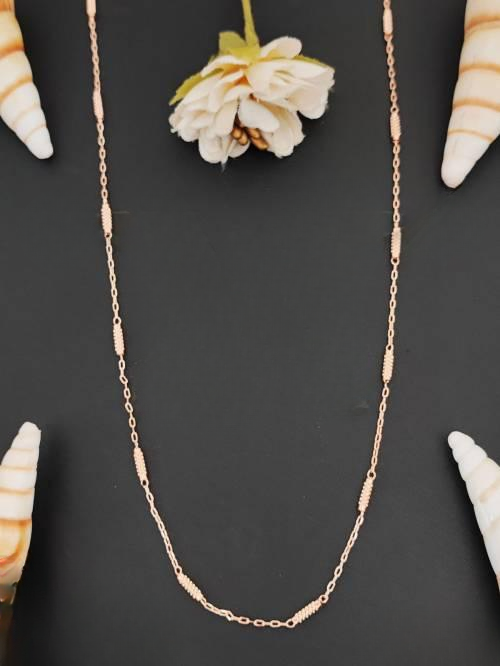 CZ Full Stone Rose Rodium Polish Fancy Style Chain