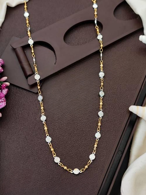 Antique Design Two Tone Polish Chain