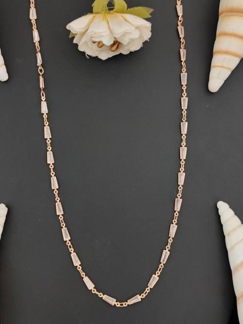 American Diamond Designer CZ Full Stone Fancy Design Party Wear Chain