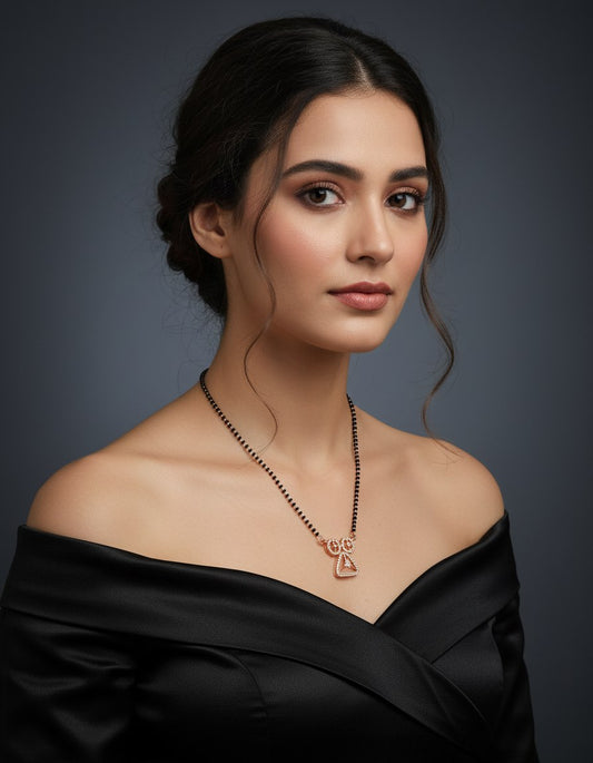 Elegant Diamond-Studded Mangalsutra