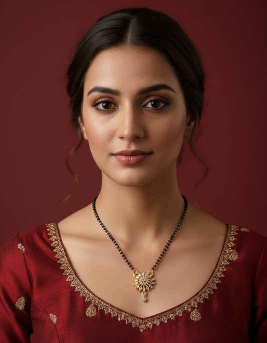 Radiant Floral Mangalsutra