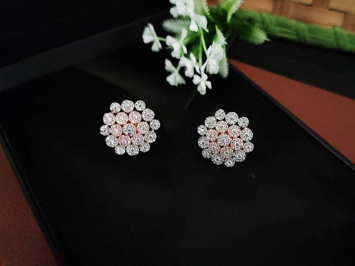 American Diamond Jewellery Beautiful Design Fancy Style Earrings