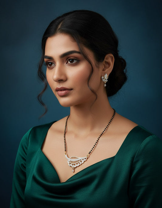 Elegant Gold-Plated Mangalsutra Set