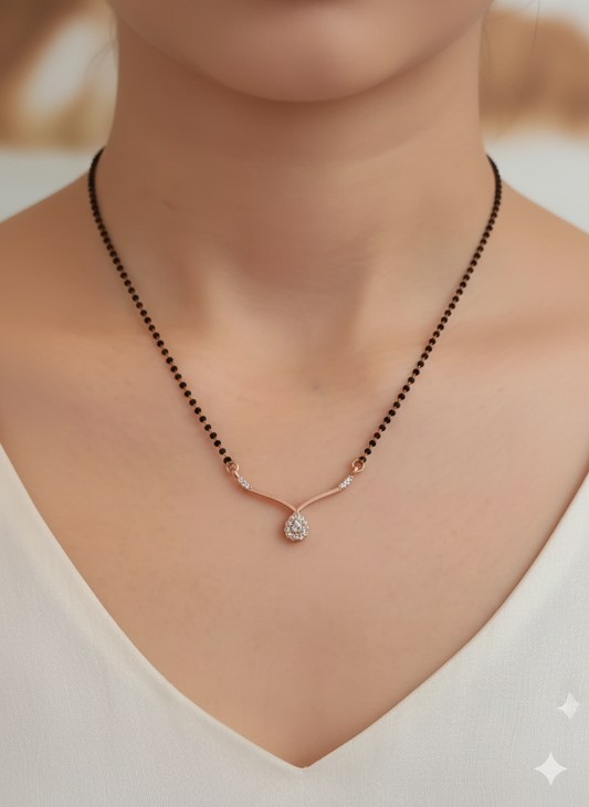 Rose Aura Diamond Mangalsutra
