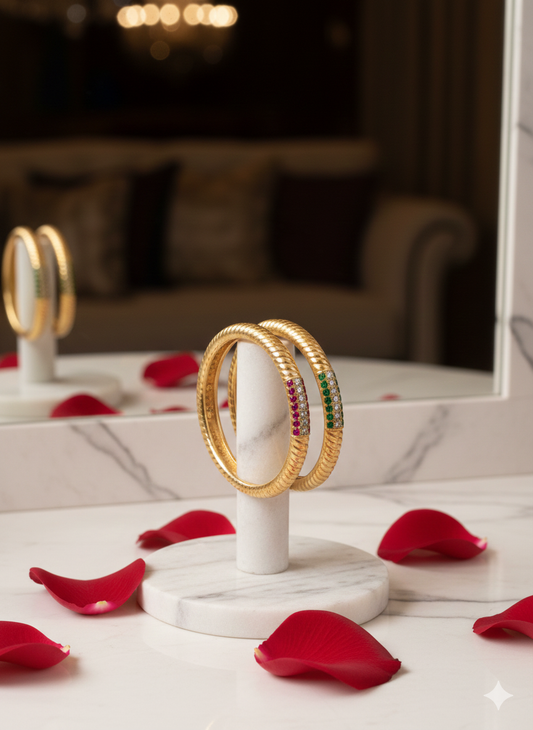 Nitya Heritage Gold Bangles