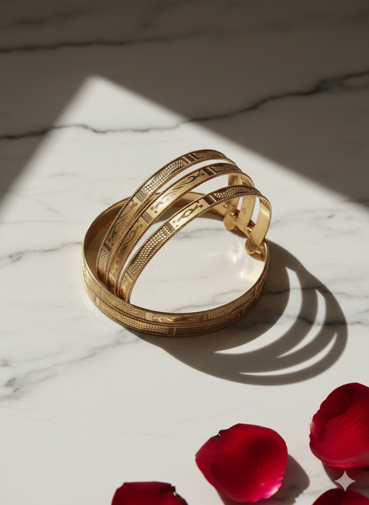 Premium Gold-Plated Designer Bangle for Women