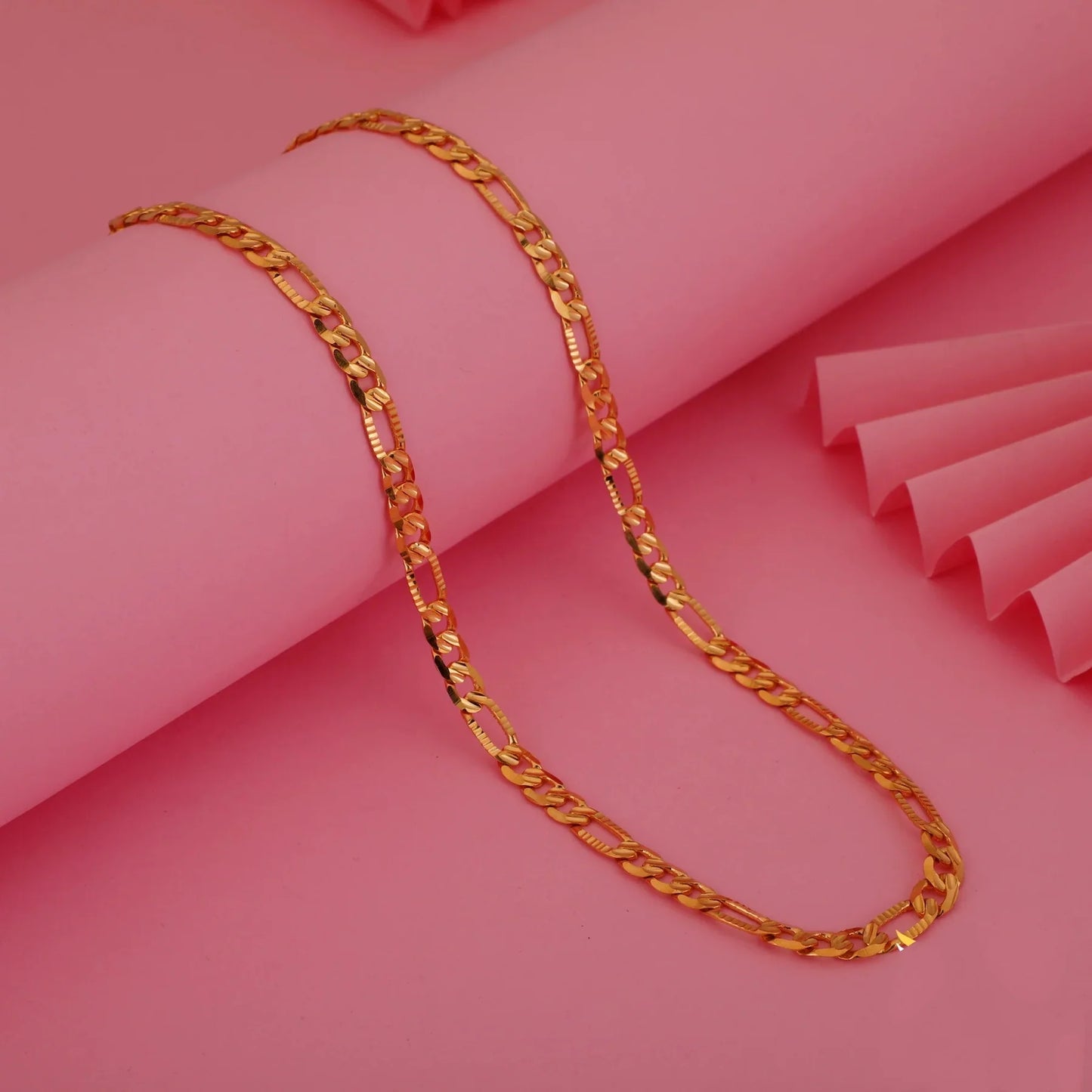 BELLIZA JEWELS GOLD PLATED SACHIN CHAIN FOR MEN