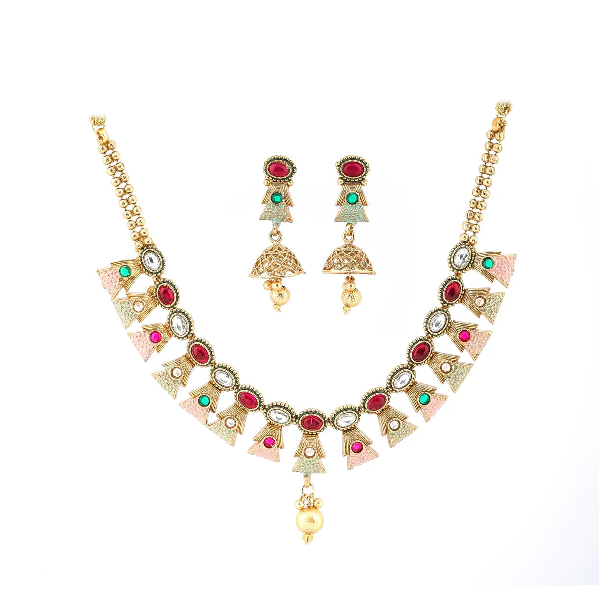 BELLIZA JEWEL GOLD PLATED SOCCER SET FOR WOMEN AND GIRL