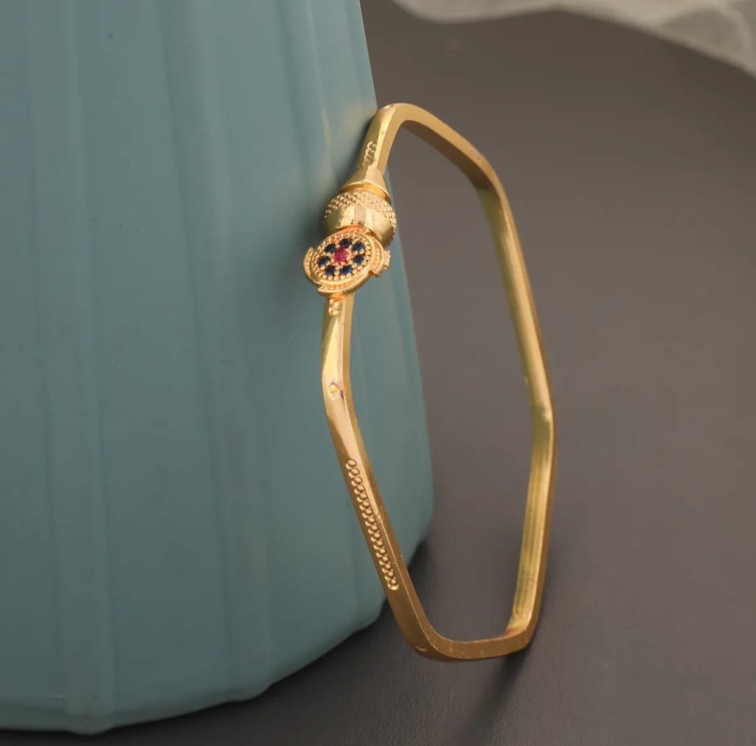BRASS GOLD PLATED MANGALSUTRA NECKLACE BRACELET COMBO FOR WOMEN