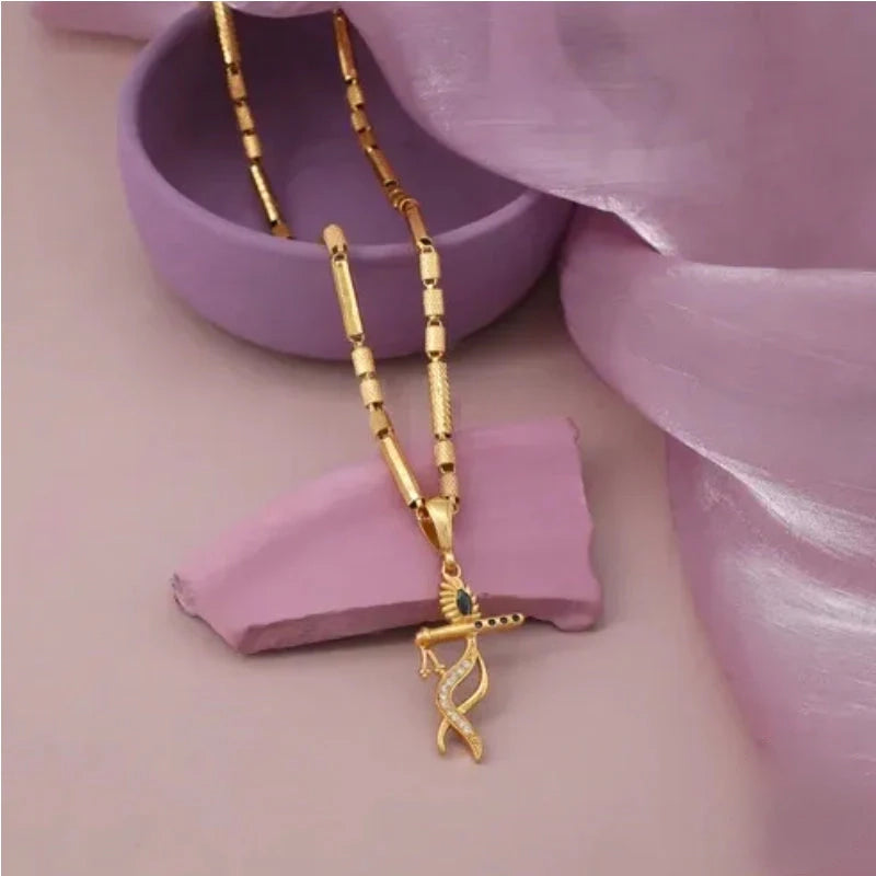 BELLIZA JEWELS SHYAMA BLACK GOLD DIAMOND NECKLACE