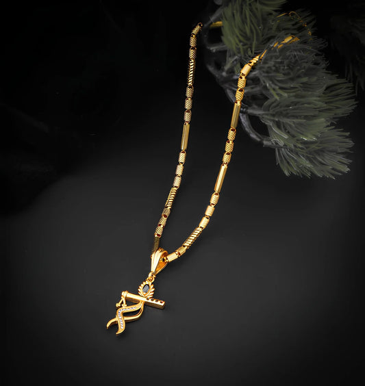 BELLIZA JEWELS SHYAMA BLACK GOLD DIAMOND NECKLACE