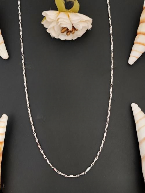 Cz Ad Stones White Rodium Polish Beautiful Party wear American Diamond Long Chain