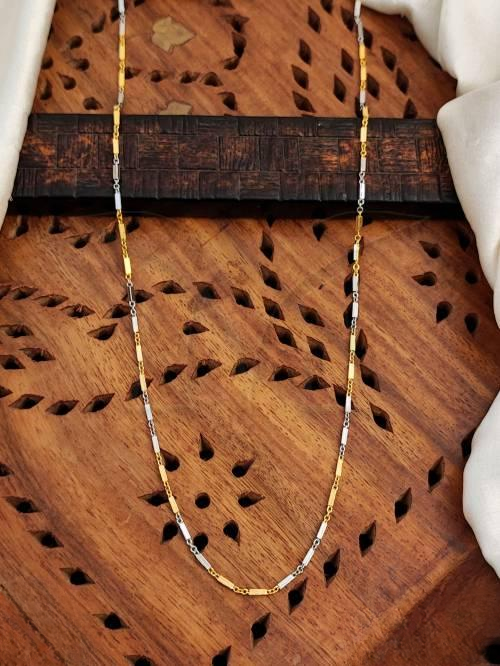 Antique Jewellery Two Tone Polish Designer Chain