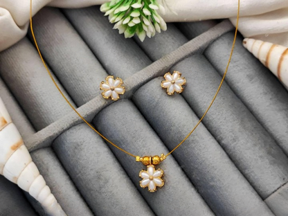 Antique Designer High Gold Polish Party Wear Pearl Pendant Set