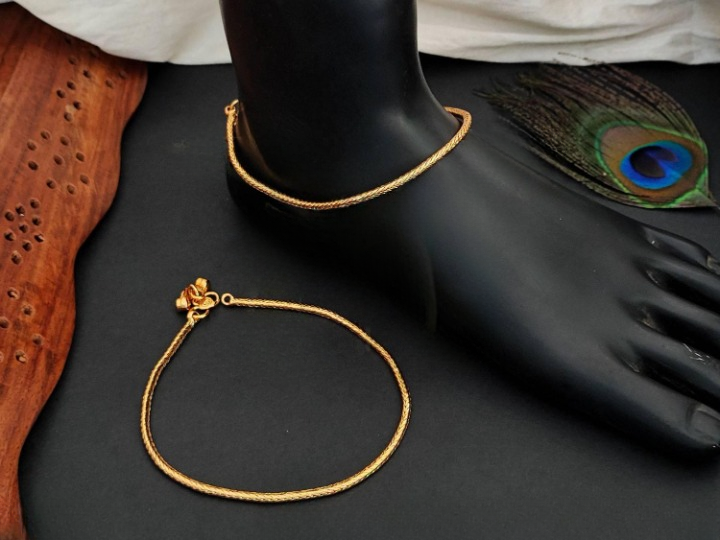 Antique Jewellery High Gold Polish Fancy Party Wear Payal