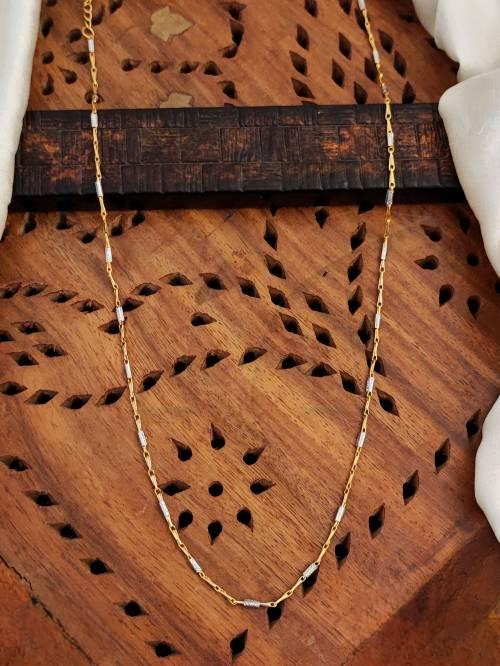 Antique Jewellery Two Tone Polish Chain