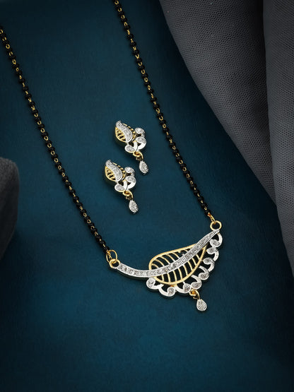 Elegant Gold-Plated Mangalsutra Set