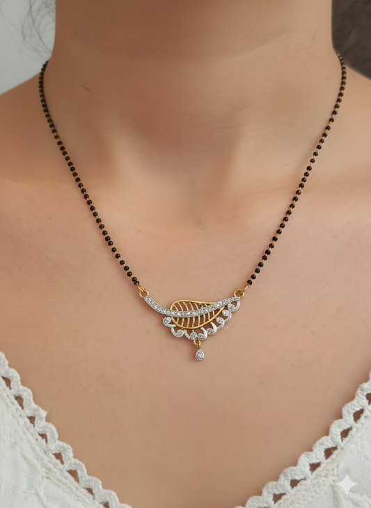 Elegant Gold-Plated Mangalsutra Set