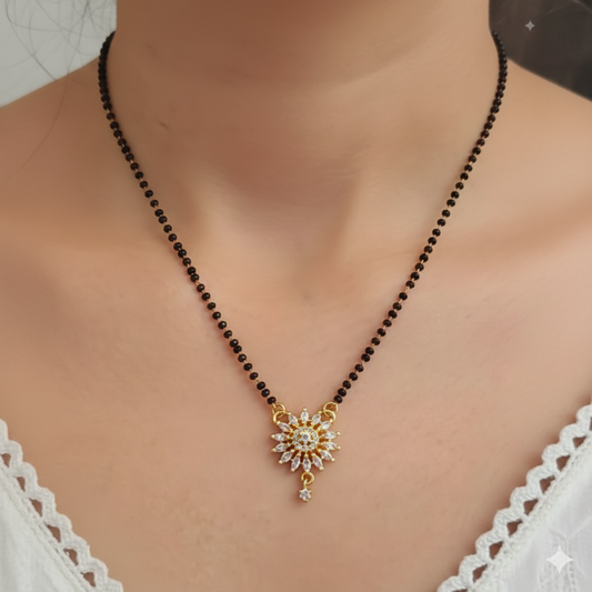 Radiant Floral Mangalsutra