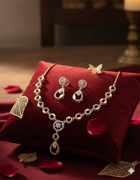 Royal Teardrop Elegance Necklace Set