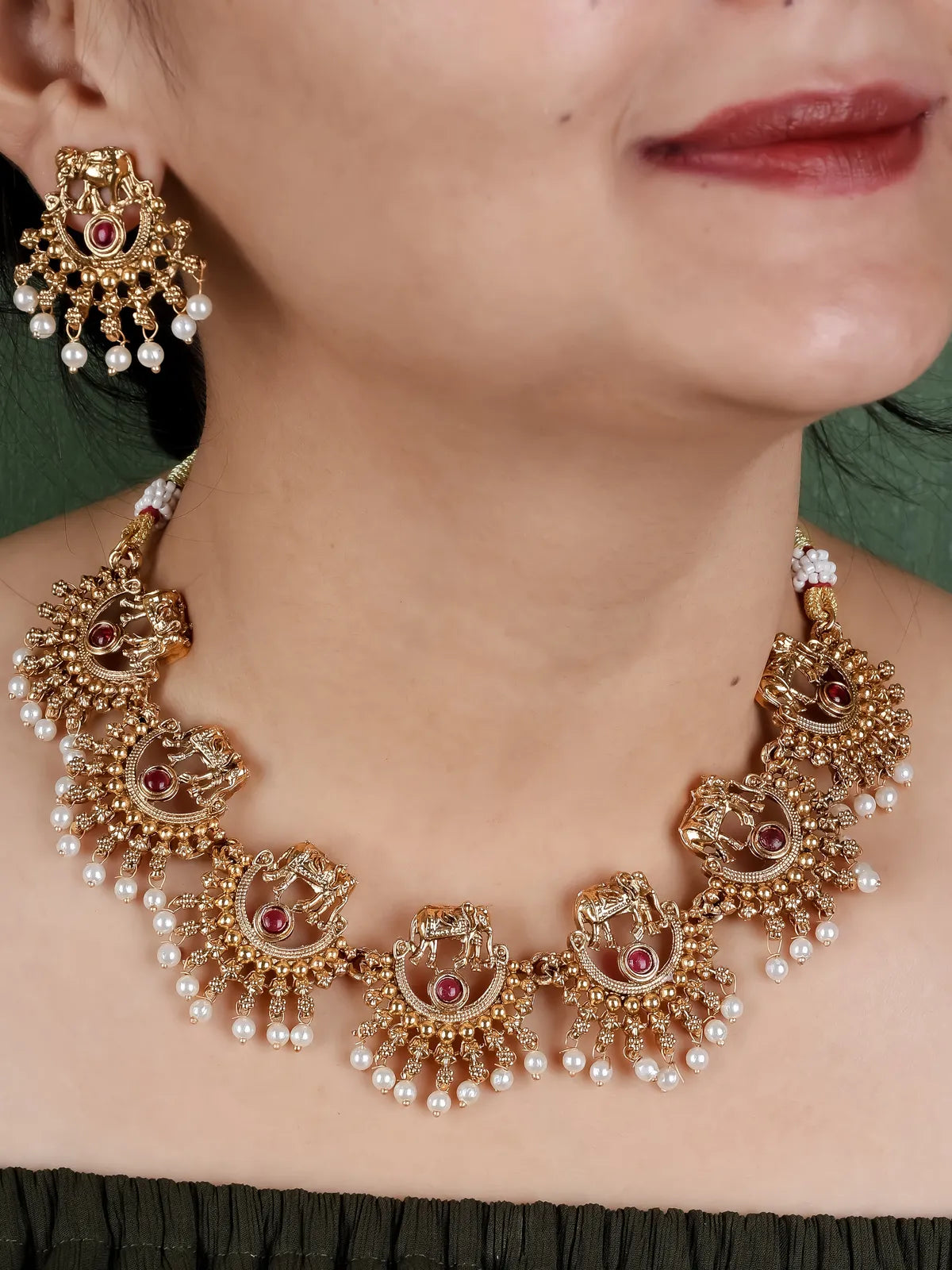 Belliza jewels gold plated soccer set for women and girl