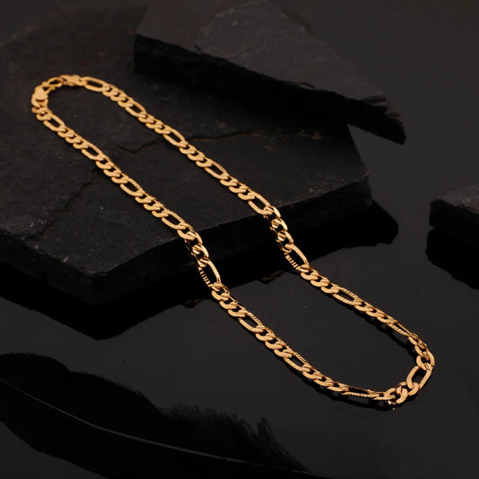 BELLIZA JEWELS GOLD PLATED SACHIN CHAIN FOR MEN