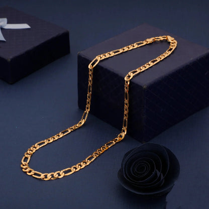 BELLIZA JEWELS GOLD PLATED SACHIN CHAIN FOR MEN