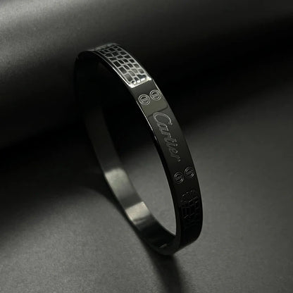 PREMIUM STONE WALL MEN'S BLACK BRACELET