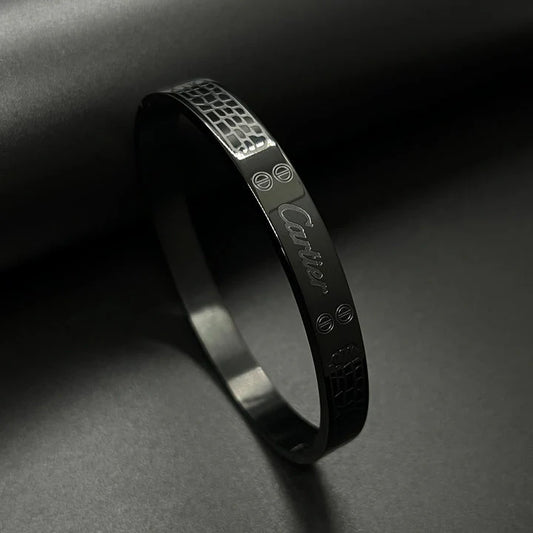 PREMIUM STONE WALL MEN'S BLACK BRACELET