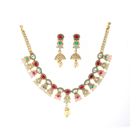 BELLIZA JEWEL GOLD PLATED SOCCER SET FOR WOMEN AND GIRL
