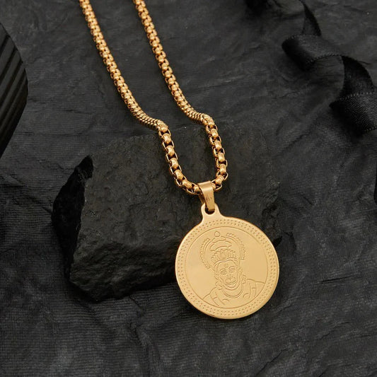 HANUMAN GOLD PLATED PENDANT CHAIN FOR MEN (24 INCH)
