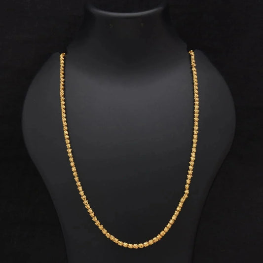 RAJWADI GORGEOUS DESIGN GOLD PLATED CHAIN FOR MEN