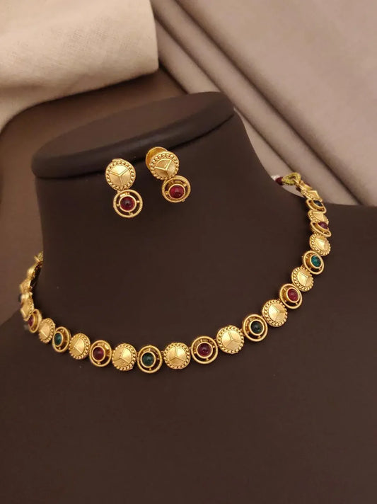 BELLIZA JEWELS GOLD PLATED SOCCER SET FOR WOMEN AND GIRL