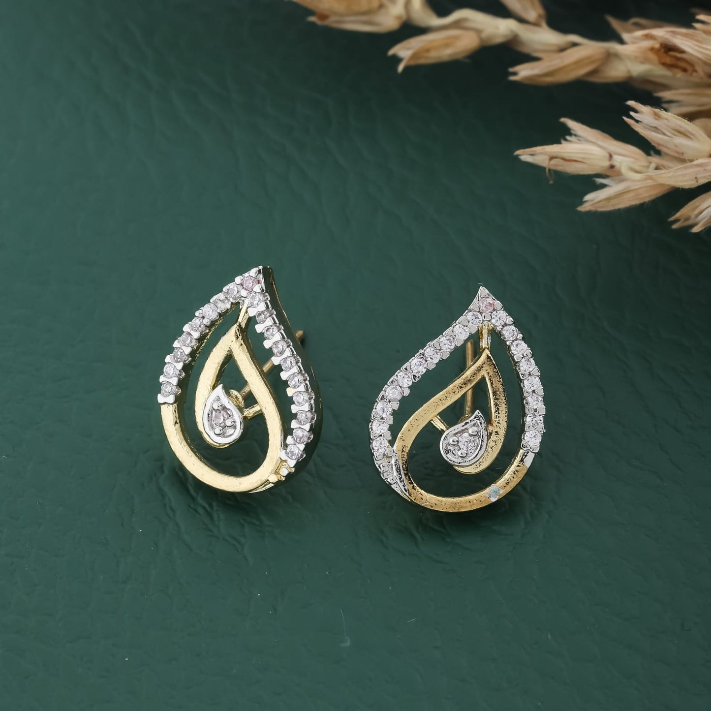 Beautiful High Gold Polish Party wear Earring