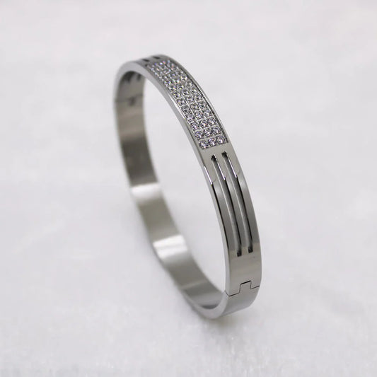 PREMIUM DIAMOND SILVER MEN'S BRACELET