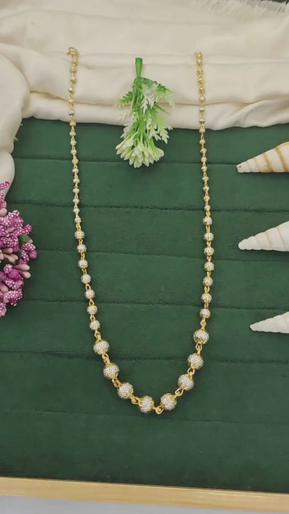 Design Two Tone Polish Fancy Style Chain