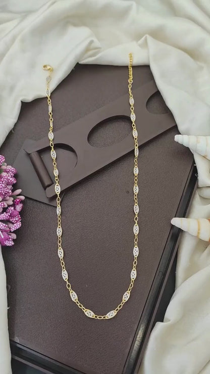 Beautiful Design Two Tone Polish Chain