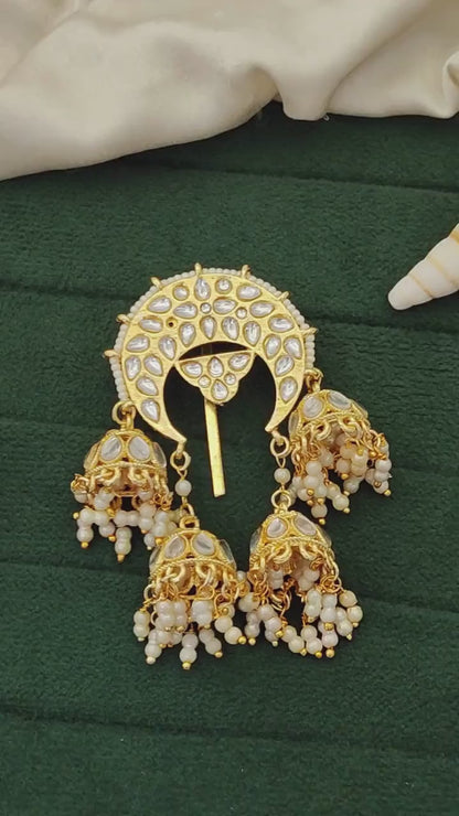 Antique Jewellery High Gold Polish Fancy Style Hair Accessories