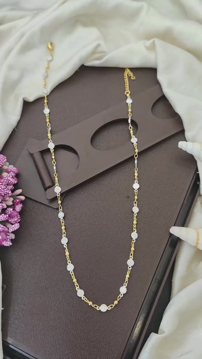 Antique Design Two Tone Polish Chain